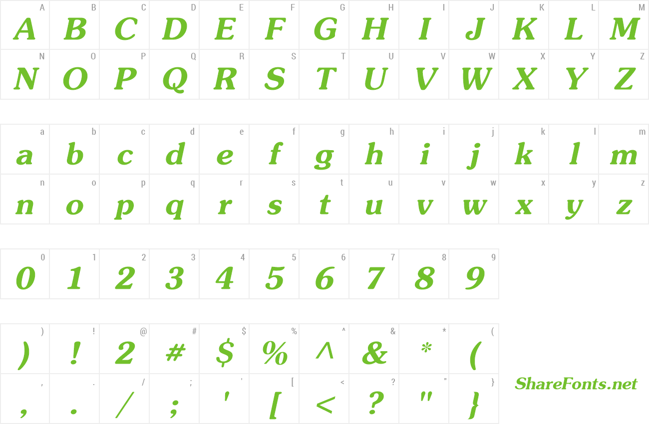 Font AGSouCyrillic preview